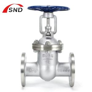 China Sanitary Stainless Steel Gate Valve CF8 304 Flanged Connection wholesale