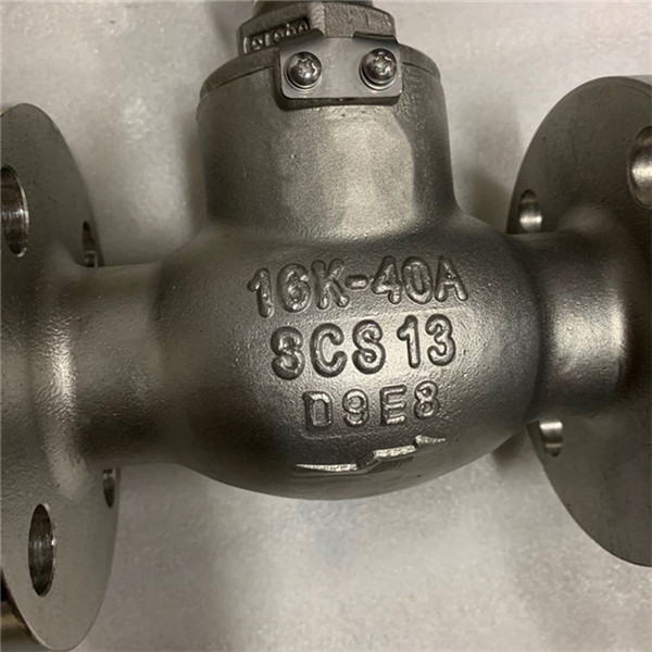 SS316L 5K 10K 16K Stop Check Valve Cut Off Valve for Marine