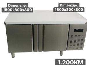 China Meat Food Stainless Steel Table Top Freezer 1.8m Dirct Cooling wholesale