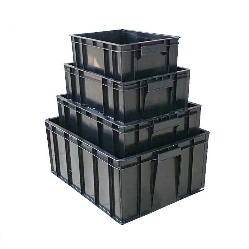 Small ESD Safe Plastic Boxes 350*265*125mm Anti Static Bin Glossy Lamination