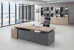 Panel Wood Style Office Manager Desk Modern Appearance OEM Acceptable