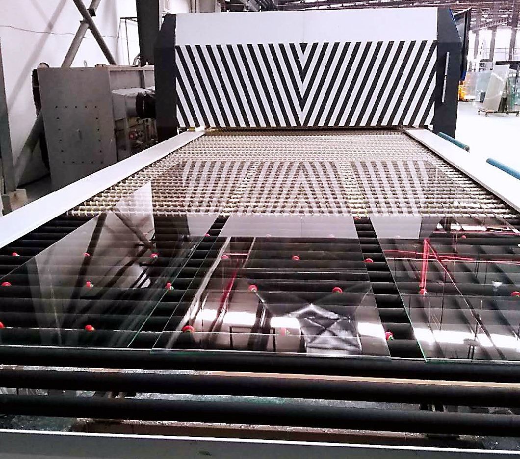 Continuous Toughing Glass Making Machine with Fan