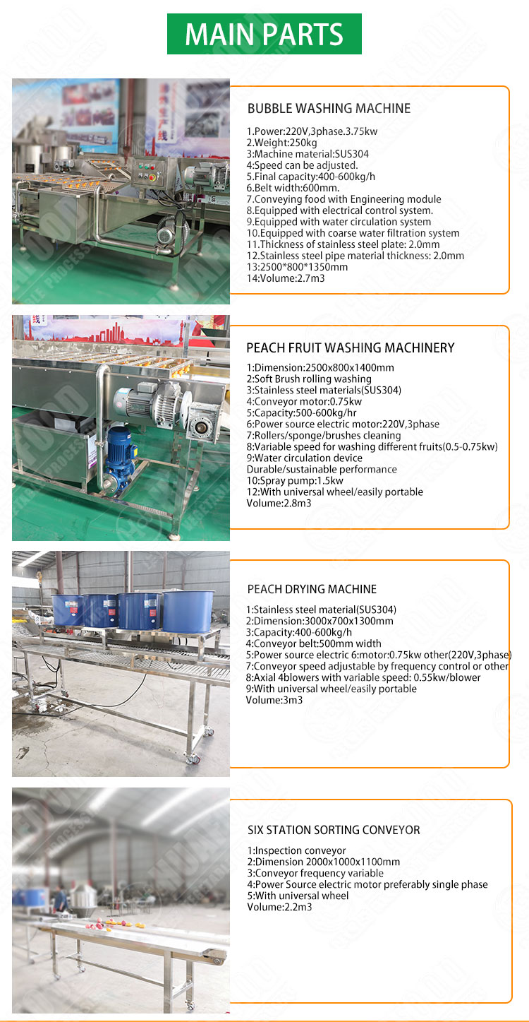 Hot selling Factory Direct Vegetable Washing Machine Industrial by Huafood