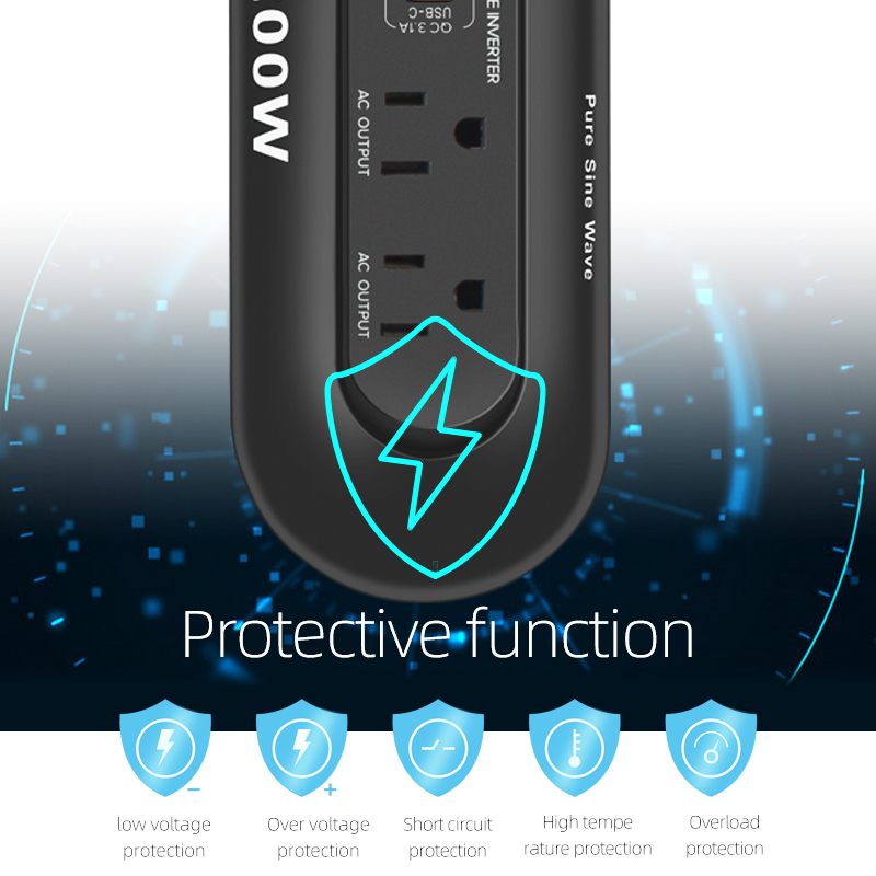 Mini Car Power Inverter 200W Car Power Inverter 300W Car Inverter Dc 12V To Ac 220V Converter