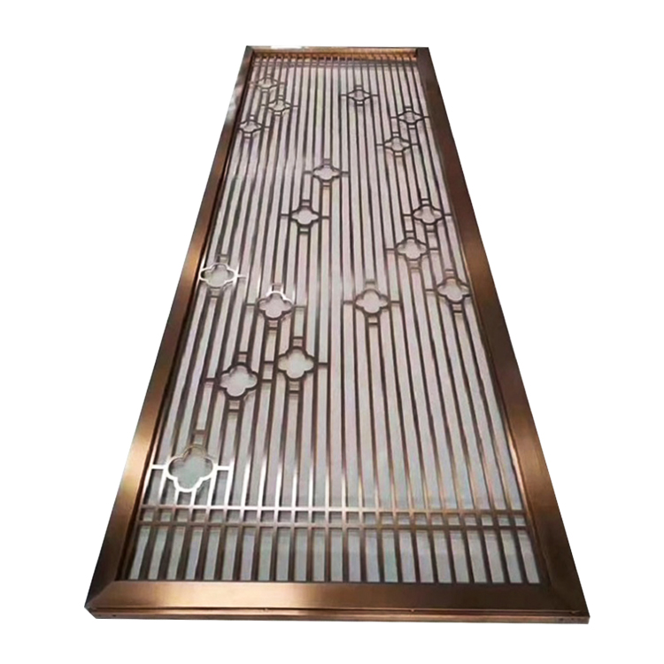 Elegant separation stainless steel room divider wall panels