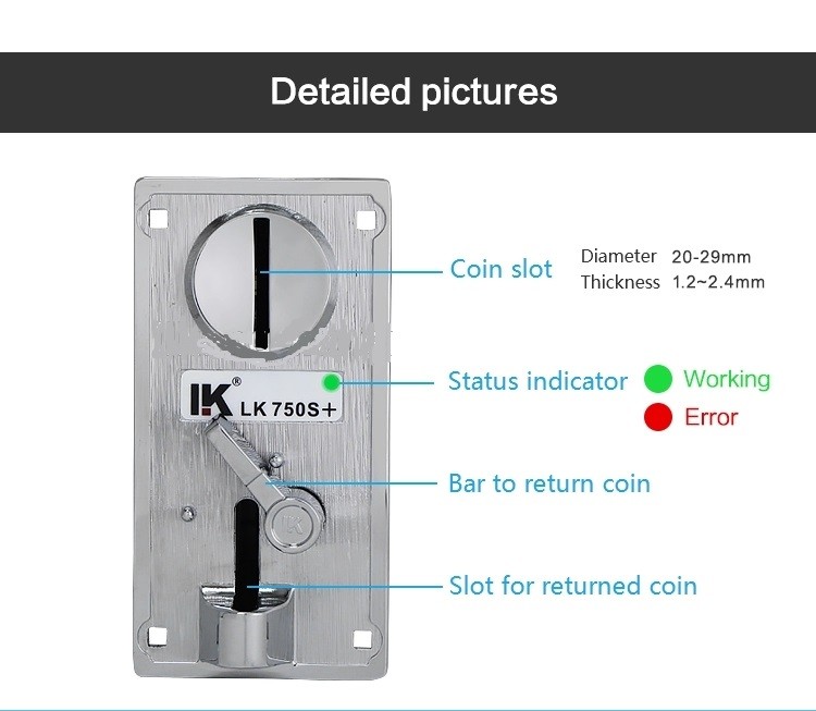 Higher Recognition Rate Coin Acceptor Arduino For Play Free Game Car Racing