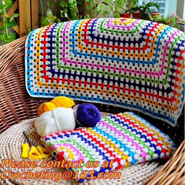 80*60 cm Bohemia Handmade crochet hook Daisy striped blanket, flower crochet knitted blank