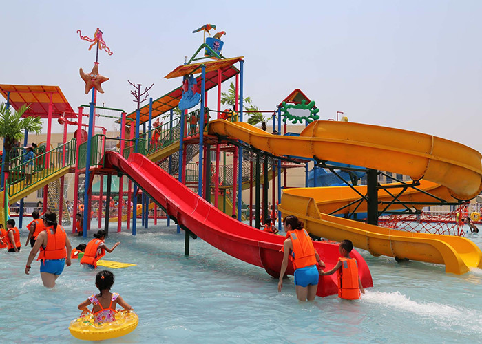 Colorful Seaside Water Playground Equipment