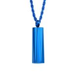 Gift Occasion Bar Cremation Urn Necklace Stainless Steel Men and Women Cross