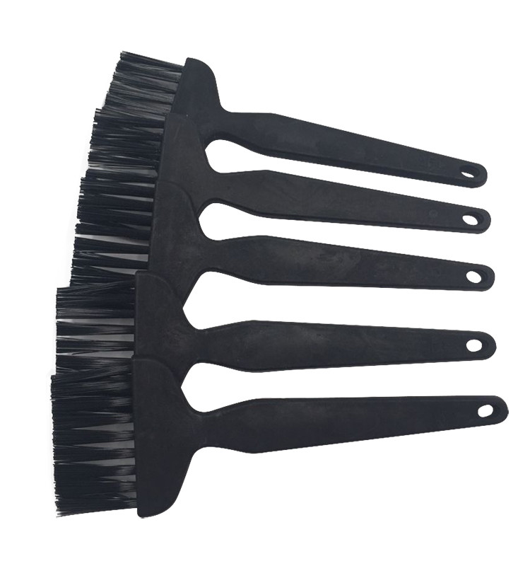 Black Color Static Dissipative Brushes , ESD Clean Room Brushes Elastic Fuction