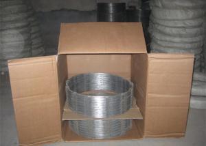 China 16m 0.35mm Barbed Wire Concertina Coil ISO 9001 Razor Electric Fence wholesale