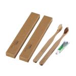 Bamboo Eco Friendly Travel Toothbrush Green Compostable wooden handle toothbrush