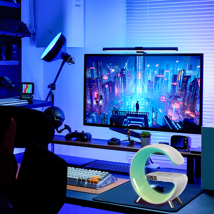 Portable G-Speaker-Illuminator Elevate Your Lighting Experience with Voice Activation