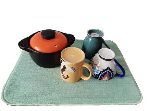 China 220gsm 38x50cm Kitchenware Absorbent Dish Drying Mat Microfiber wholesale