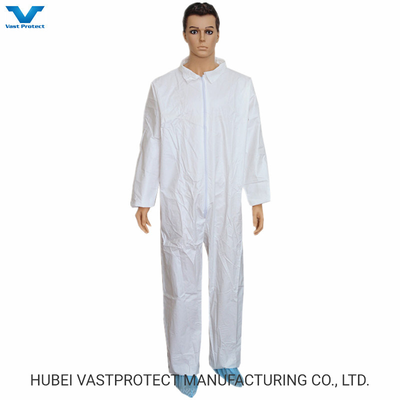 Factory Cat 3 Type 5/6 Protective Safety Workwear Tyvek Waterproof Polypropylene Disposable Paper SMS Nonwoven PP Microporous Coverall