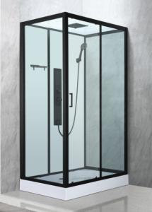 China Stylish Shower Room And Black Frame With Tray And Roof wholesale