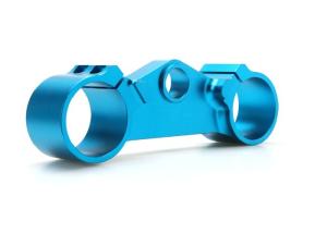 China Blue CNC Turned Parts CNC Lathe Turning Accessories Aerial Photography wholesale