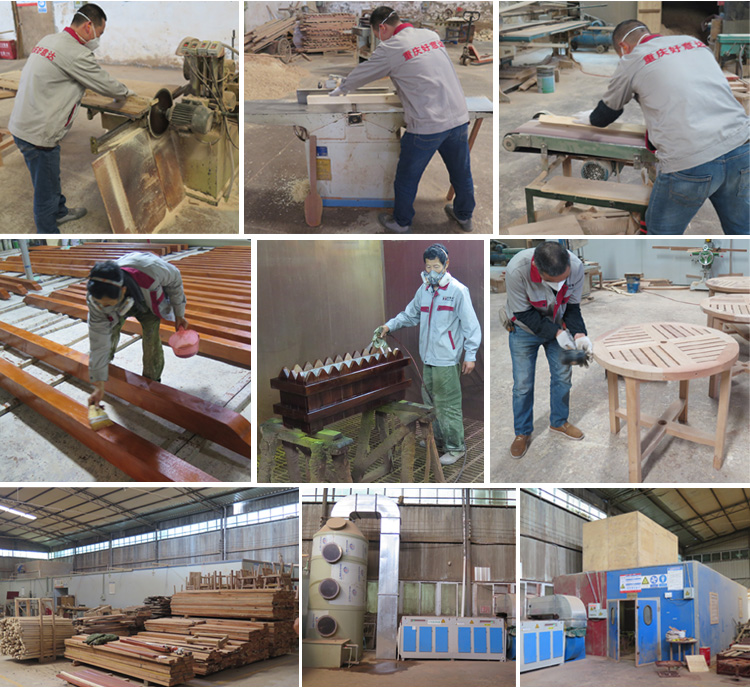 1219mm *760mm Round Metal Table And Bench Set