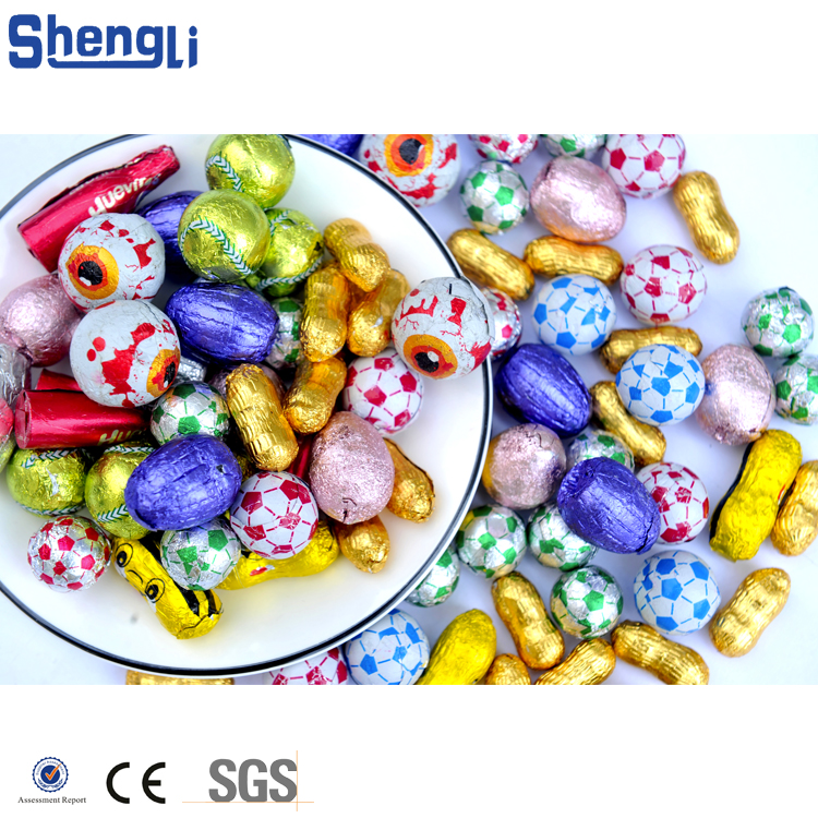 Ball Chocolate Egg Shape Wrapping Machine With Full Automatic Function