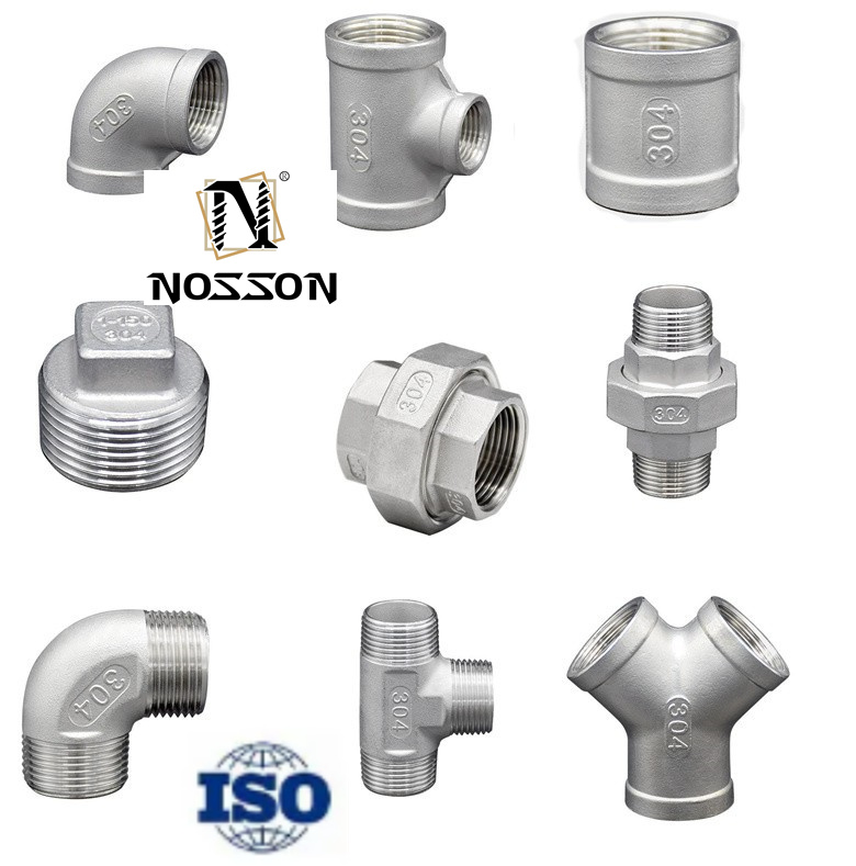 Stainless Steel 304/316 Industrial Tee Pipe Fittings Cross Side Outlet Nipple Connector Type 4 Way Casted Lateral Tee