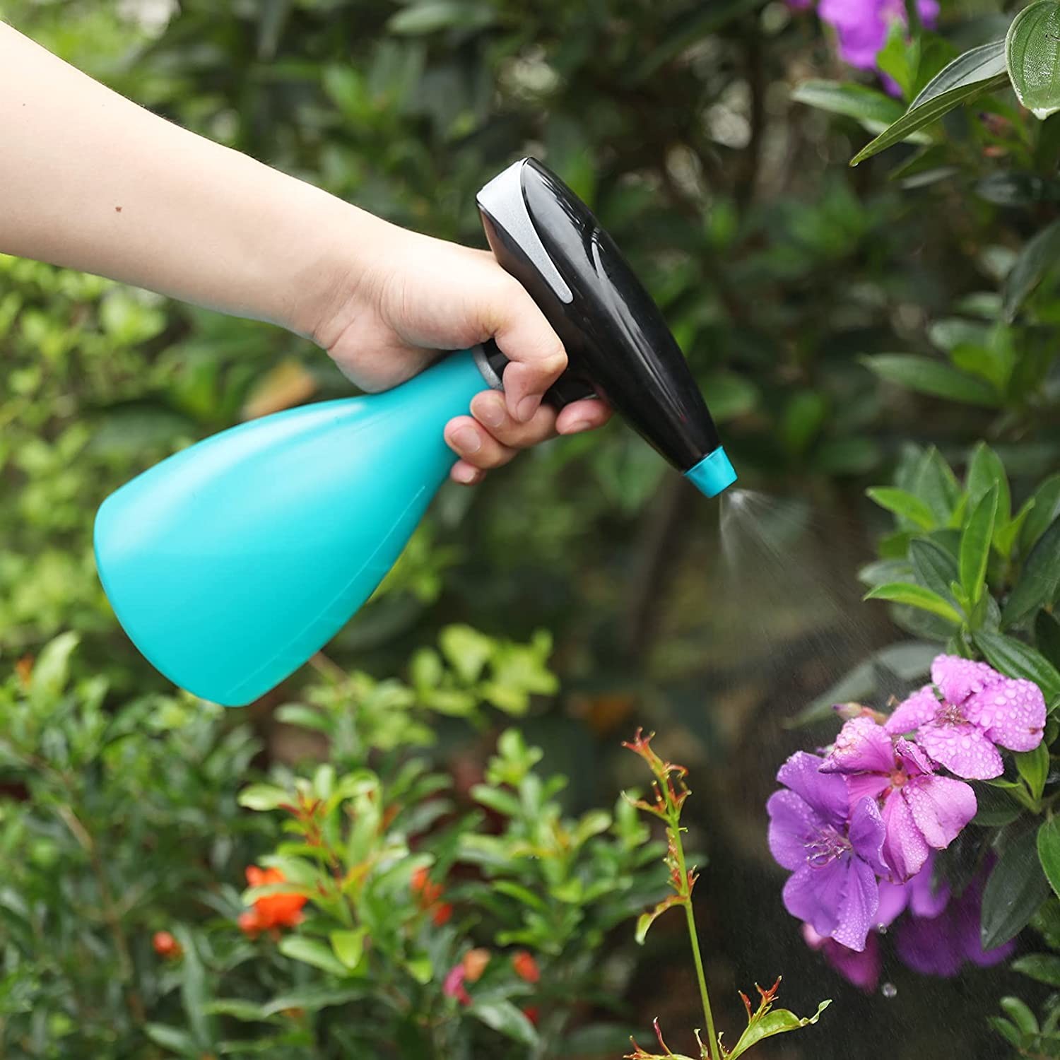 Pink 1L Automatic Garden Sprayer ABS Plant Water Mister