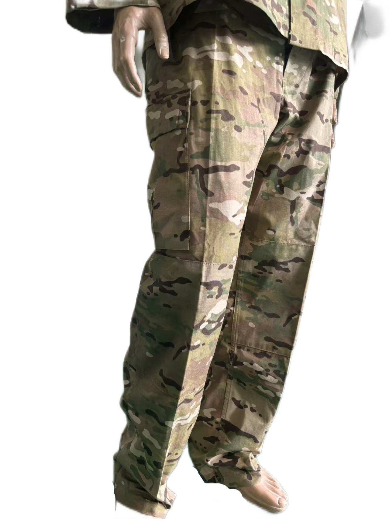 Nylon Cotton 50 / 50 Army ACU Uniform Set Customizable With Multicam Camouflage
