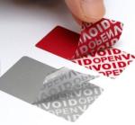 Environmental Destructive Warranty Void Tamper Evident Label Stickers Non