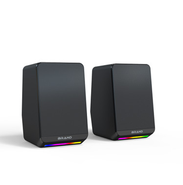 3W RMS Power Dual 2 inch Speakers SNR >30dB 0.46kg RGB Lighting Inline Volume Control 5V DC Input For Desktop