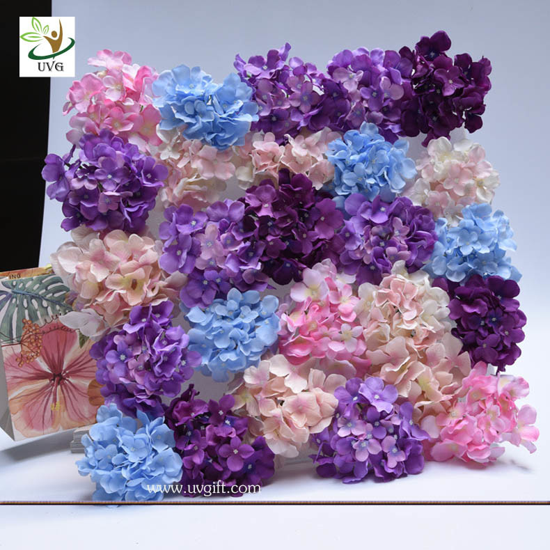 UVG wonderful silk rose wall weddings with fake penoy flowers for wedding Décor CHR1143