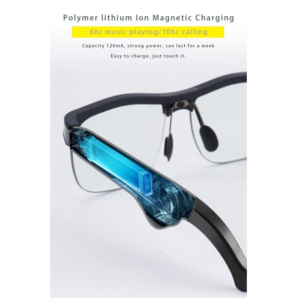 Smart Eyewear Organic Anti intelligent BT Double Bridge Glasses Parts Frames Glasses Optical High Quality Designer Glasses