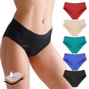China Bamboo Fiber Leak Proof Period Underwear Breathable S-4XL Period Protection Underwear wholesale
