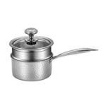 Kitchen 18 / 10 Stainless Steel Milk Pot For Cooking With Pot Cover