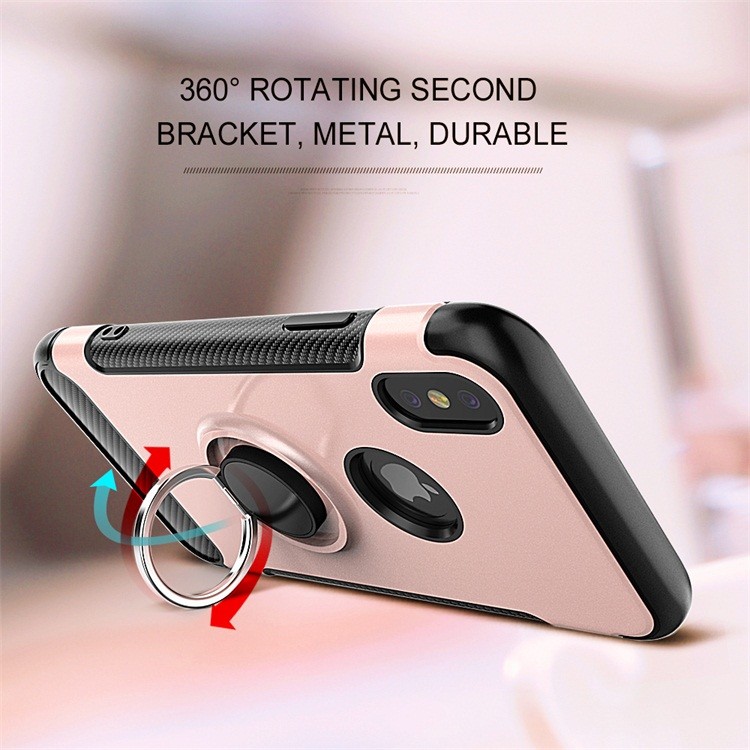 Ring Magnetic Armor bracket shatter-resistant Gold Silver Red Case For IphoneXS MAX 6.5'' Iphone8 Iphone7 Iphone6 Cover