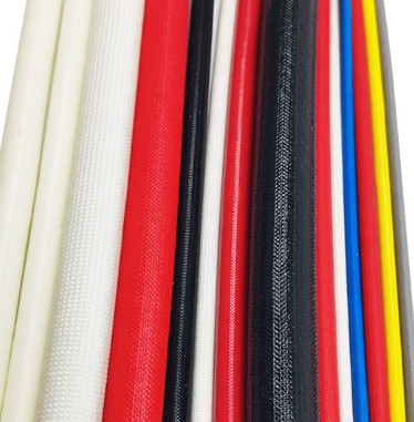 200c Silicone Fiberglass Sleeve 4kv , Fireproof Silicone Coated Fiberglass