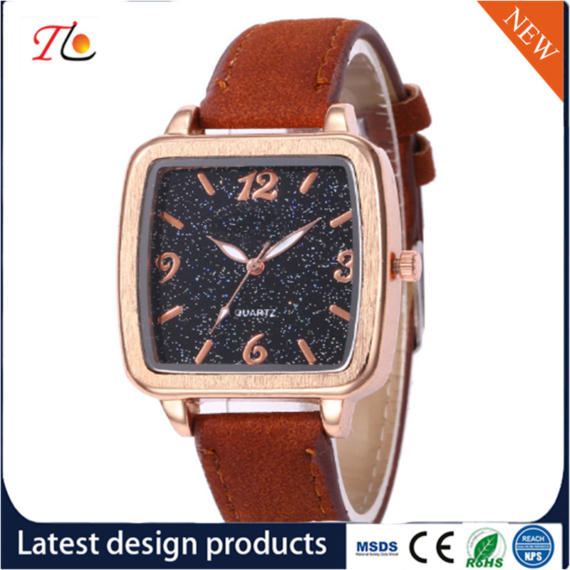 Wholesale PU Lady Wrist Watch Alloy Case Square Dial Multicolor Strap PU Watch Band Fashion Watches