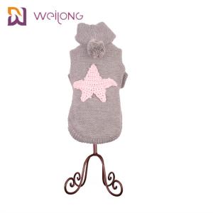 China Turtleneck Knitted Dog Sweater Classic Cable BSCI Puppy Knitted Jumper wholesale