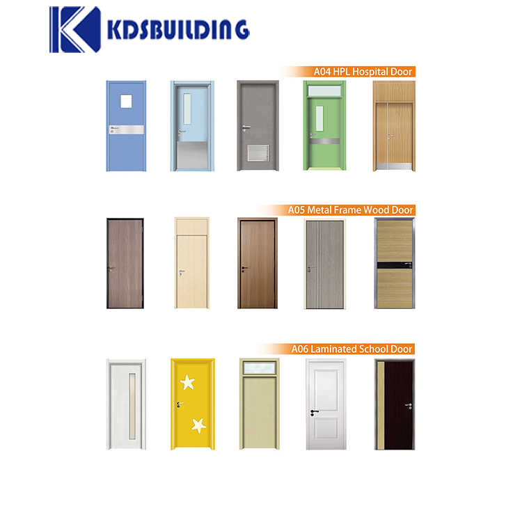Apartment Wooden Internal Door Hotel Entrance Front Wood Single Door