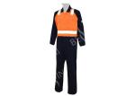 Orange Navy Reflective Safety Wear , Industrial Safety Clothing Australian Size