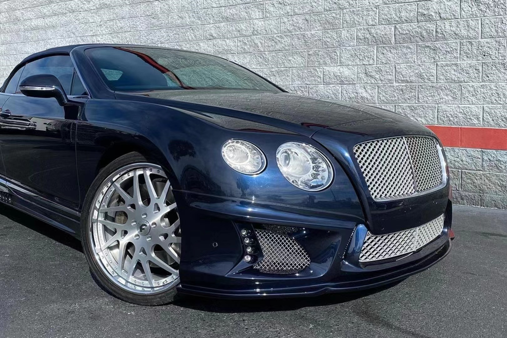 ODM White Bentley Continental Gt Body Kit WD Style Car Skirt Spoiler Body Kit