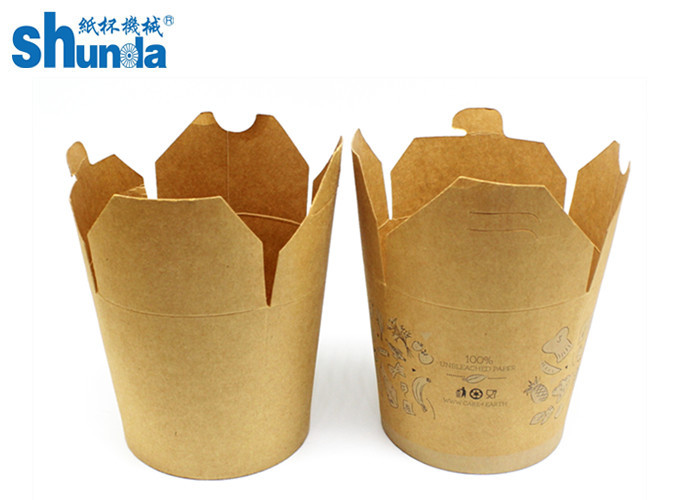 PLA Coated Paper Donner Box For Noodle Packaging with Flexo ink printing
