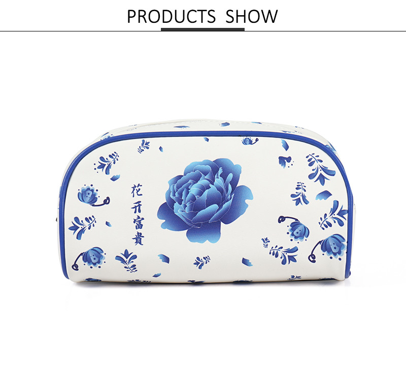 Waterproof Digital Printing PU Cosmetic Bag For Travel