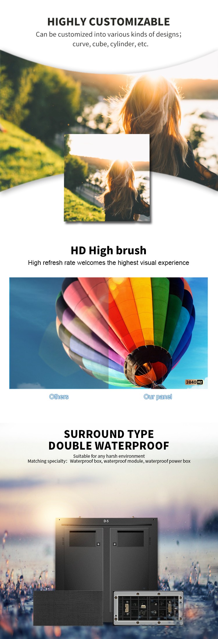 Commercial Outdoor Advertising LED Display With High Definition And Wide Viewing Angle