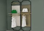 3D Design Clothes Display Stand / Clothing Store Wall Displays Fixtures
