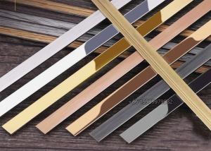 China Solid T Shaped Stainless Steel Decorative Profiles For Cabinet Wardrobe wholesale