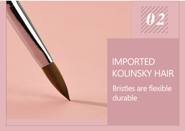 Personal Beauty Pure Kolinsky Acrylic Nail Brush Pure Size 18 Nail Art Brush