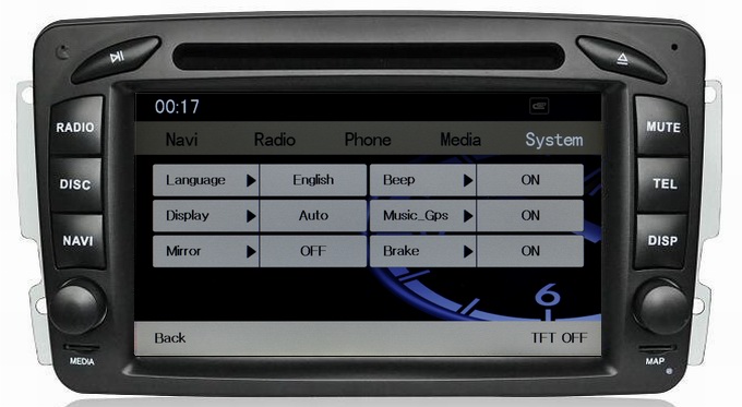 Ouchuangbo In Dash DVD Player for Mercedes Benz W203 2000-2005 GPS Nav iPod USB Multimedia Stereo System OCB-1503