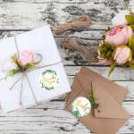 2 Inch Chocolate Shipping Label Sticker Packaging Decorative Square Thank You