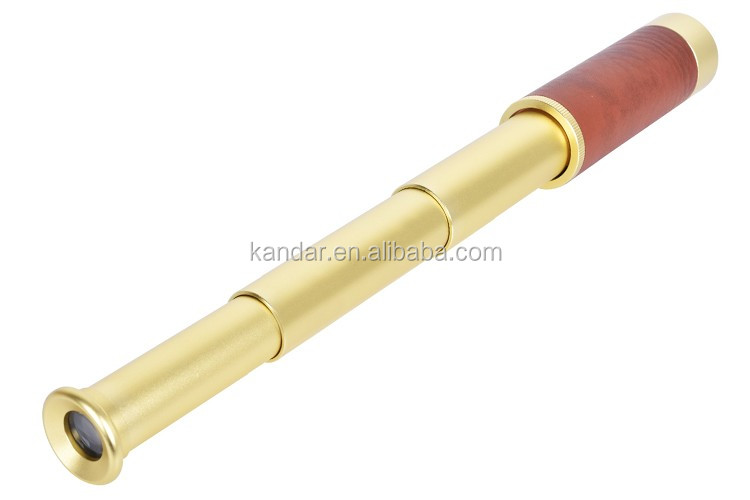181g Monocular Nautical Handheld Brass Spyglass Expandable 26x32 Telescope for Optics