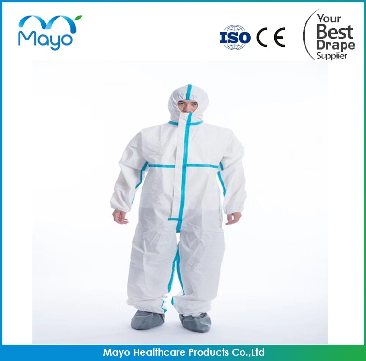 Nonwoven Disposable Coverall Suit M-XXL Disposable Medical Consumables