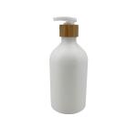 500ml Flat Headed Cosmetic Lotion Bottle 16 Ounce Plastic Bottle Pump Dispenser